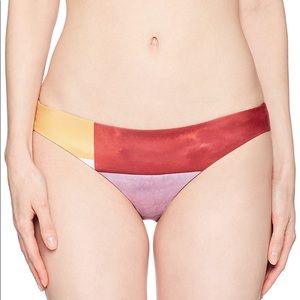 Mara Hoffman Mila Bikini Bottom in Ivory Multi